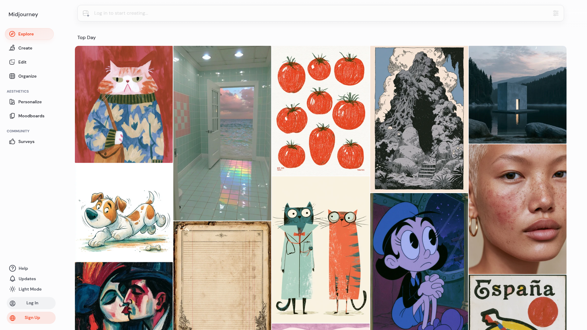Galeria grafik wygenerowanych przez AI (Midjourney)
